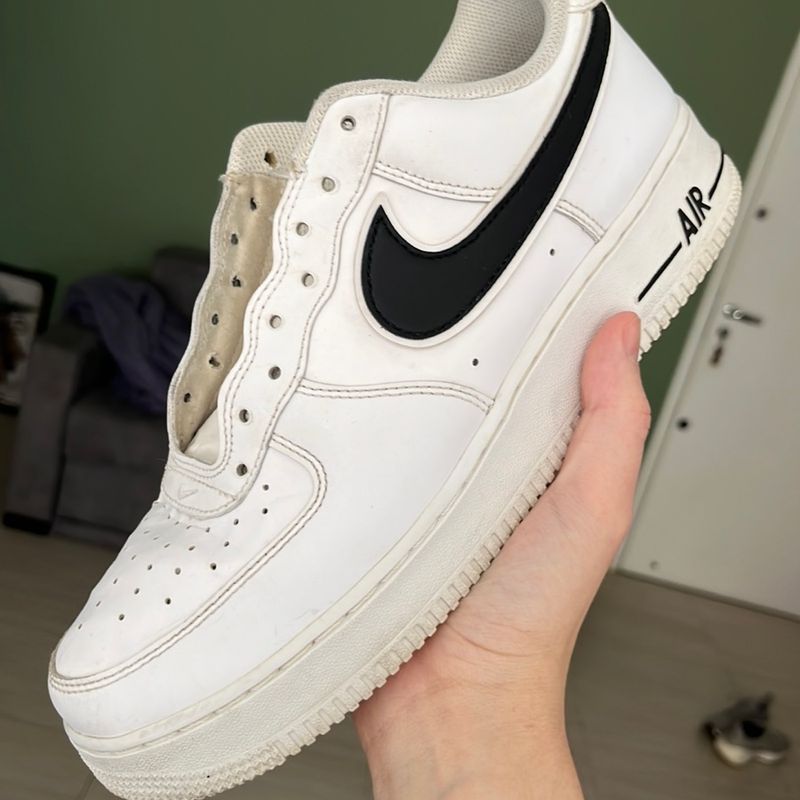 Tênis Nike Air Force 1 NBA - PRETO/BRANCO - MASCULINO