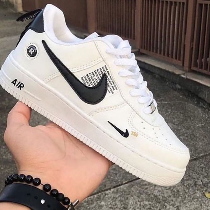 Tênis Nike Air Force Branco Preto Envio Imediato