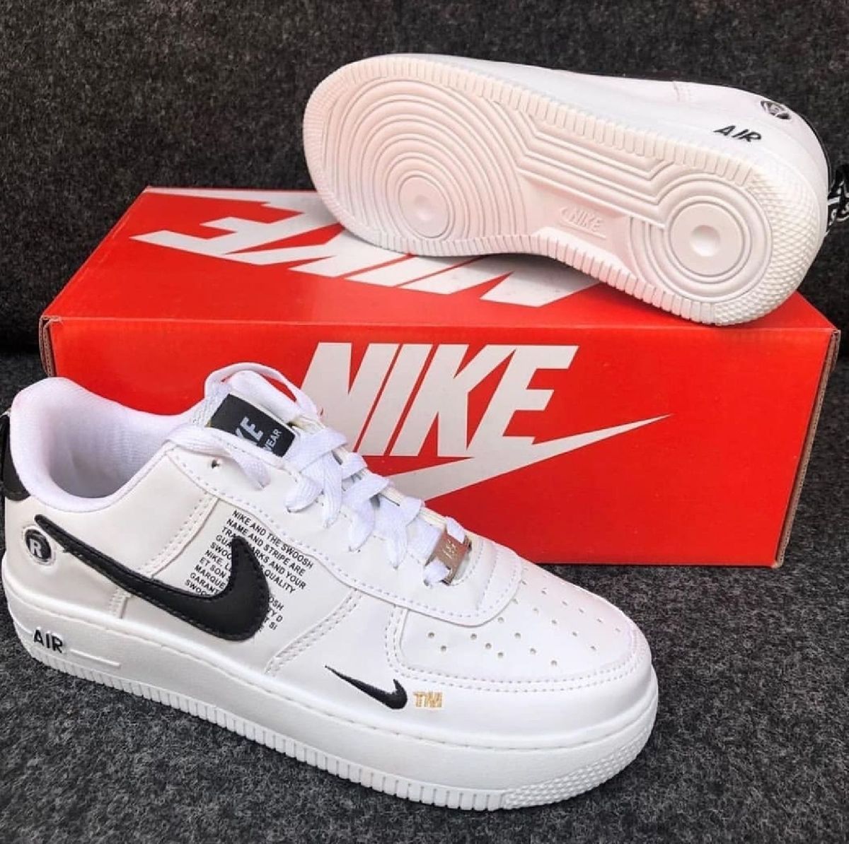 air force branco com preto