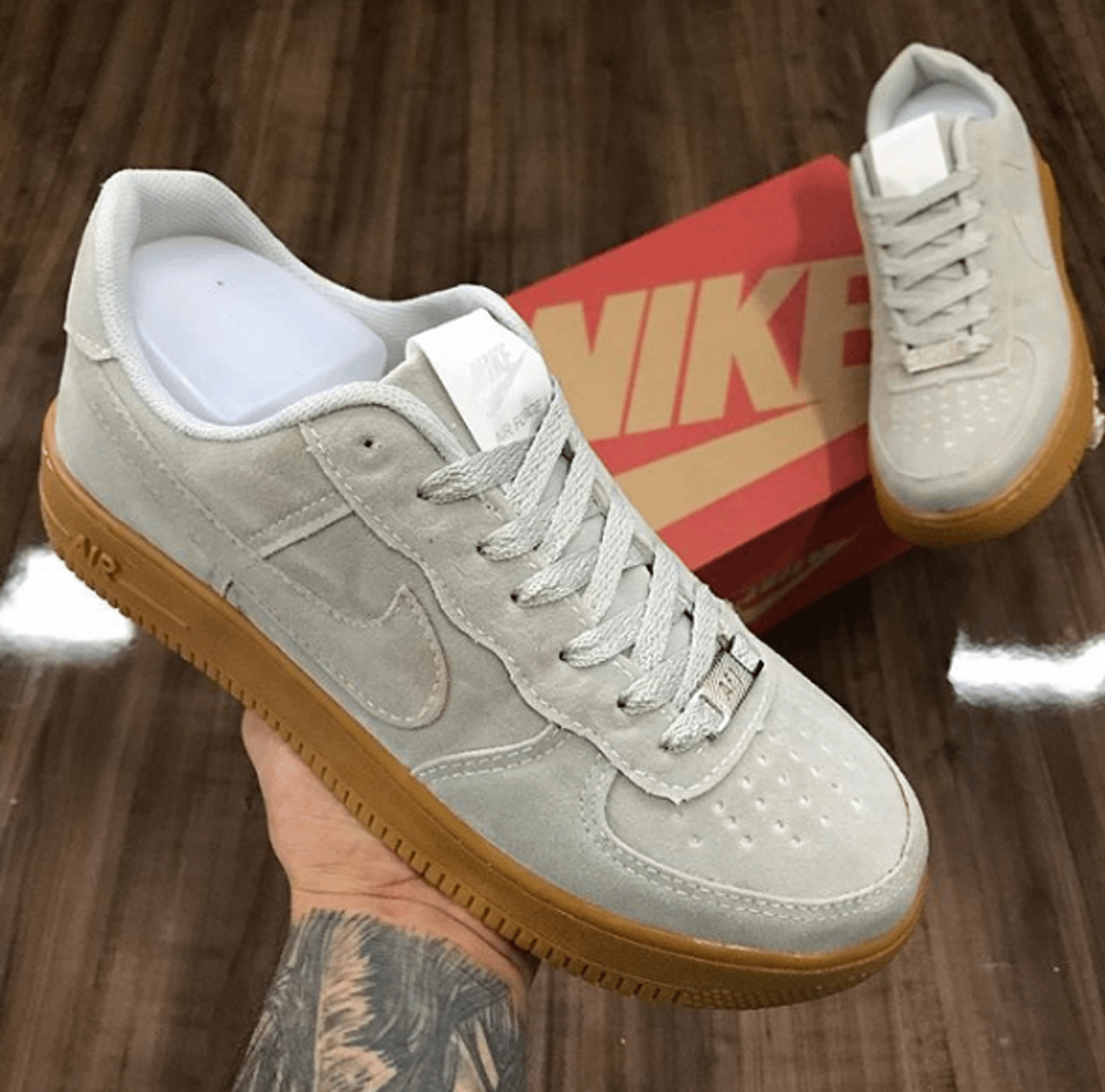 Tenis Nike Air Force Camur A Cinza N T Nis Feminino Nike Nunca Usado Enjoei