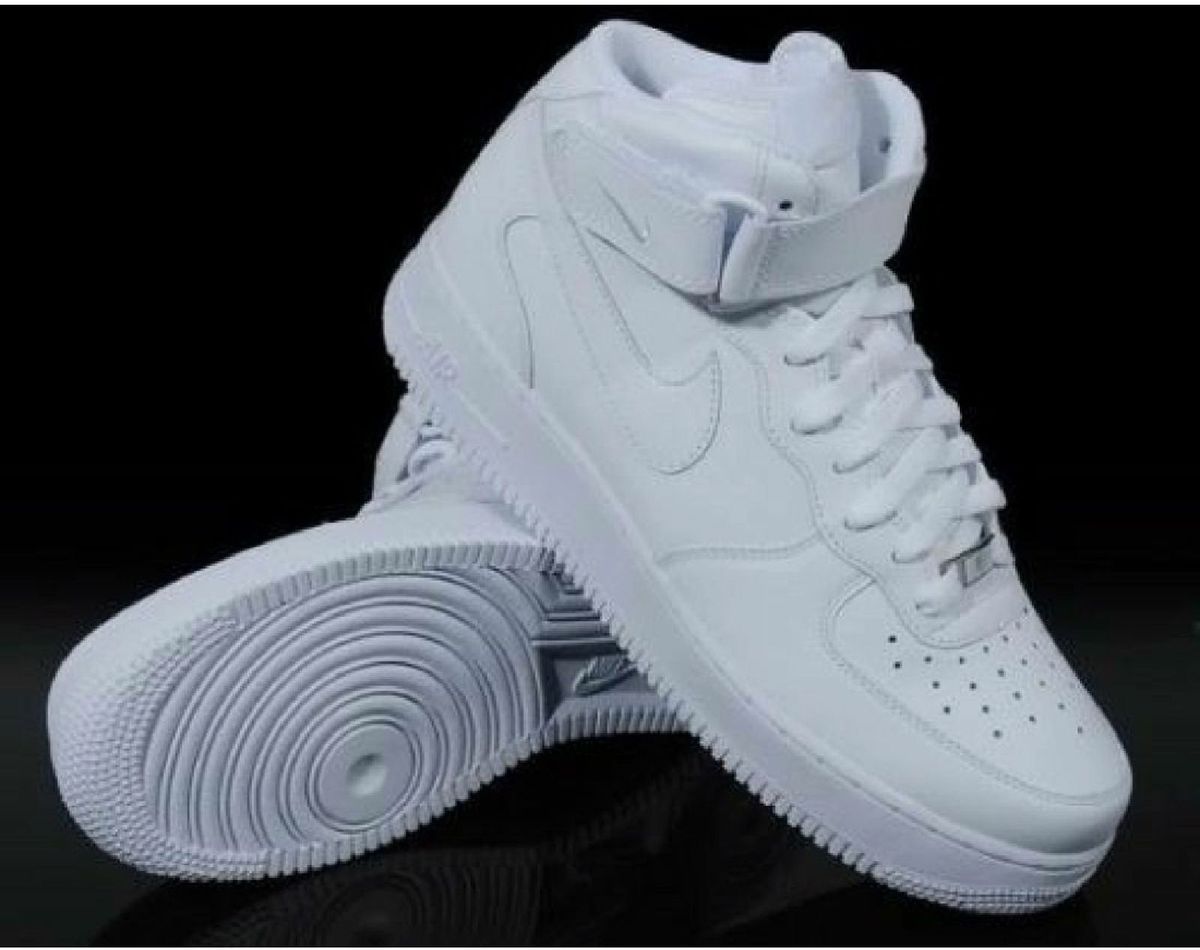 T Nis Nike Air Force Cano Alto Branco T Nis Feminino Nike Nunca Usado Enjoei