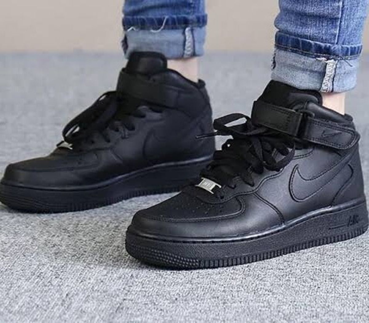 nike air force cano alto preto