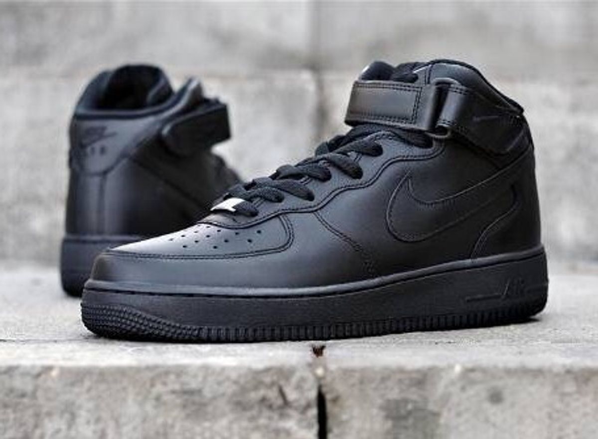 nike air force preto cano alto masculino