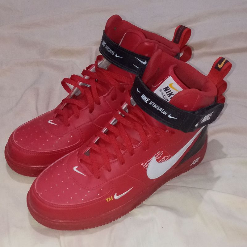 Tenis nike store cano alto vermelho