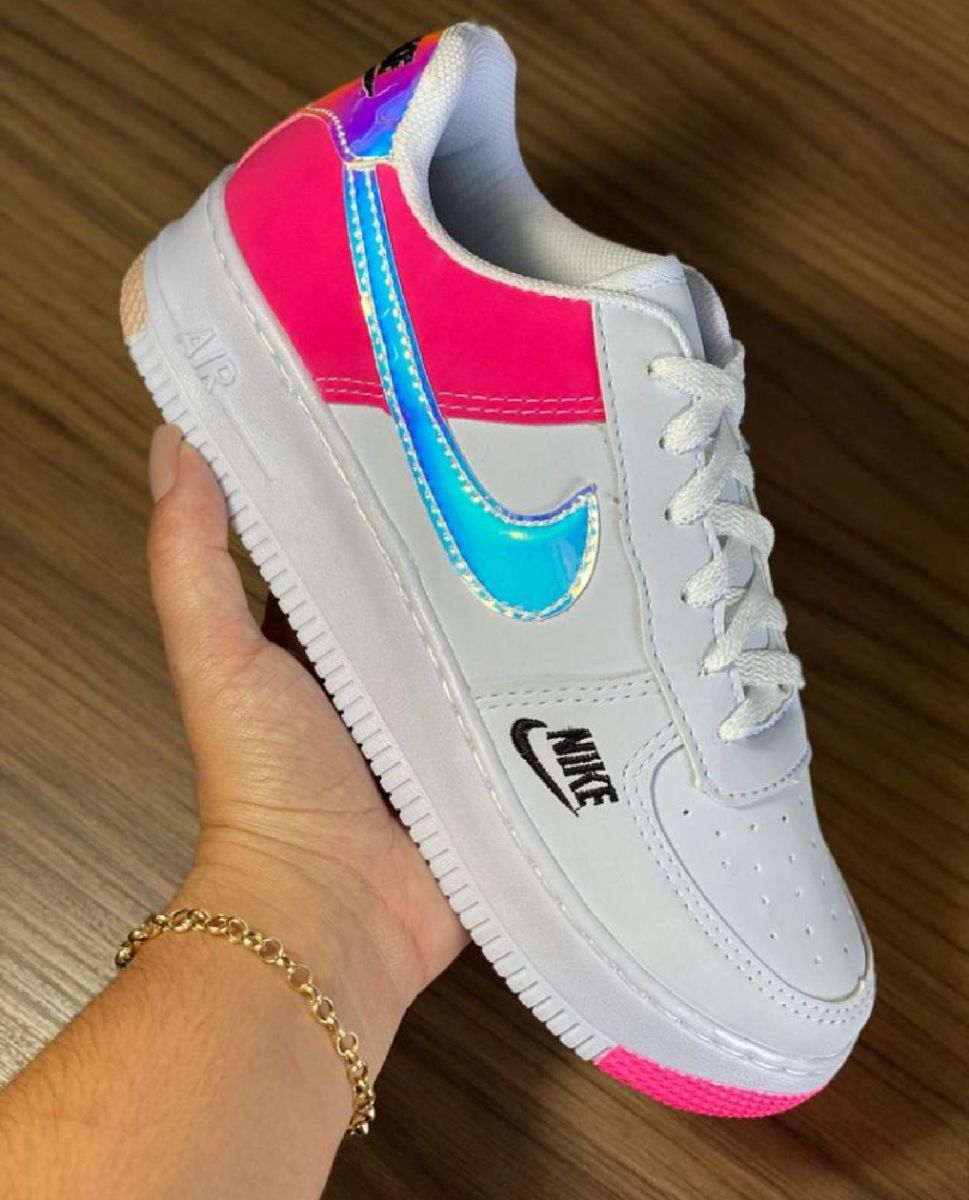 Tênis Nike Air Force Colorido Novo Na Caixa Aproveite a Oferta Tênis Feminino Nike Nunca Usado
