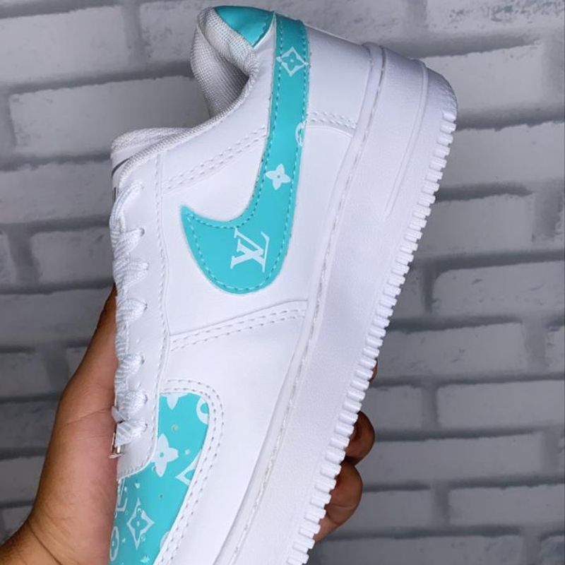 Tênis Nike Air Force Louis Vuitton Premium Feminino