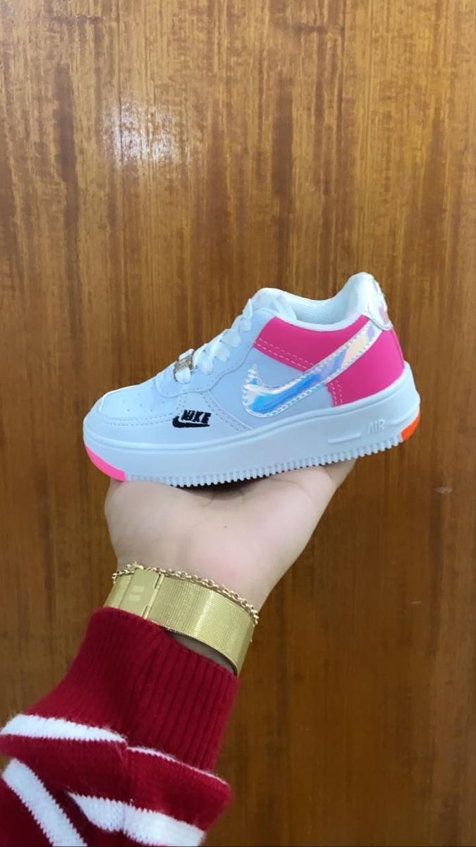 Tênis Branco/Azul Air Nike Infantil Feminino