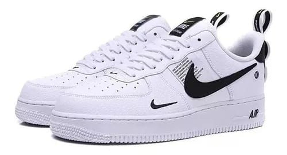 nike air force 1 07 lv8 utility branco e preto