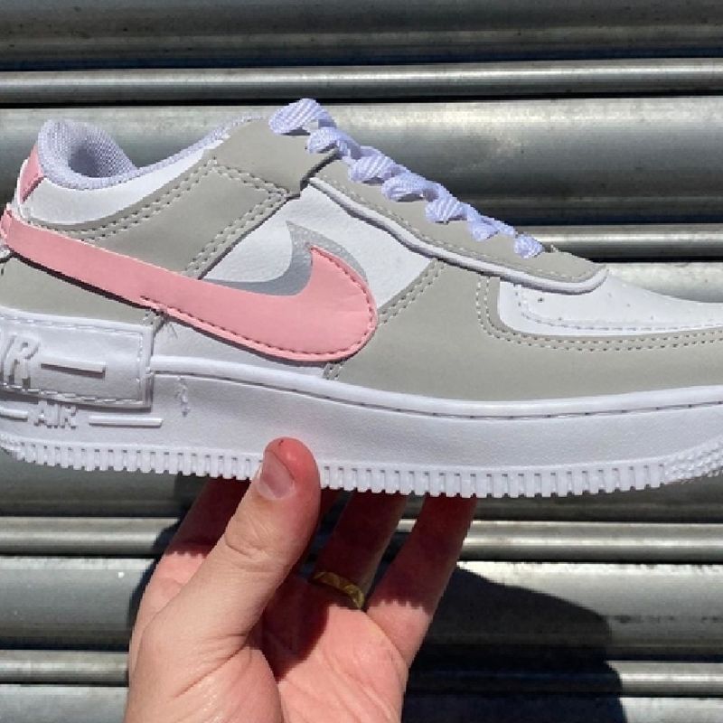 Nike air force rosa hot sale claro