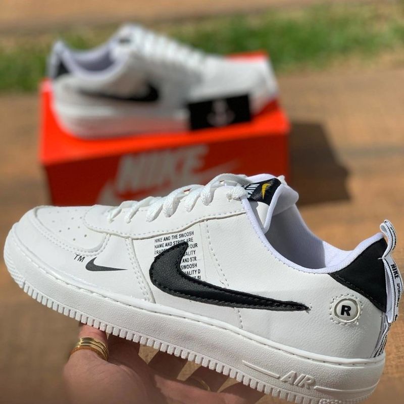 TÊNIS NIKE AIR FORCE UTILLITY BRANCO/PRETO - Loja no pé. Os melhores  calçados!