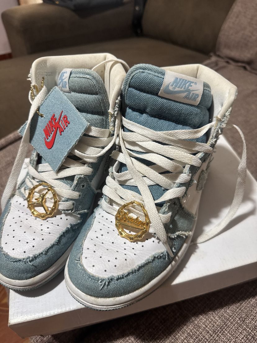 Tênis Nike Air Jordan 1 Azul | Tênis Feminino Nike Usado 137416884 | enjoei