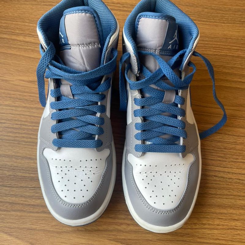 Tenis Nike Air Jordan Mid True Blue Nike Air Jordan Nunca