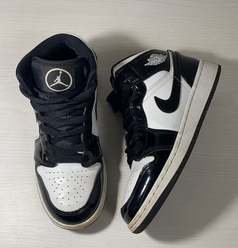 Tênis Nike Air Jordan 1 Mid Carbon Fiber 34 Original Tênis Feminino