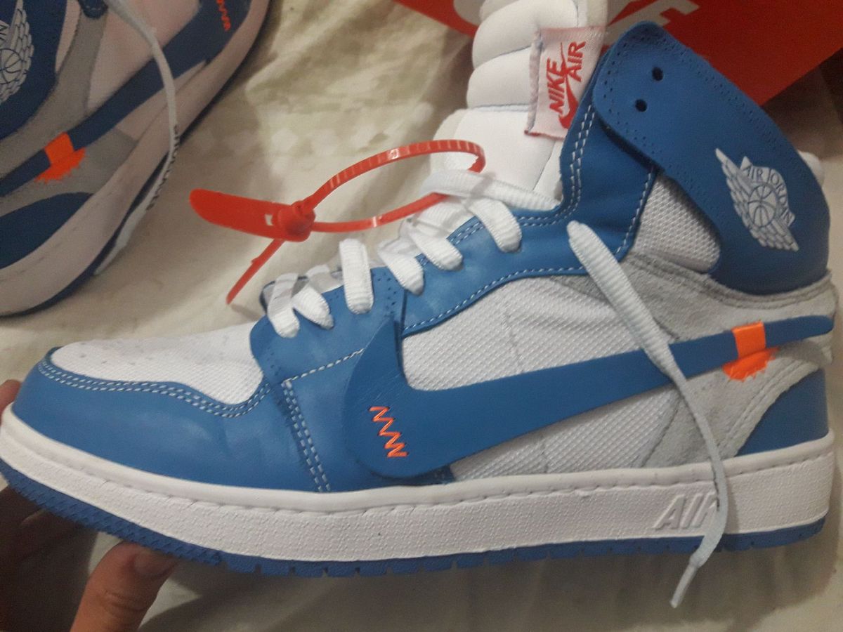 jordan 1 azul off white