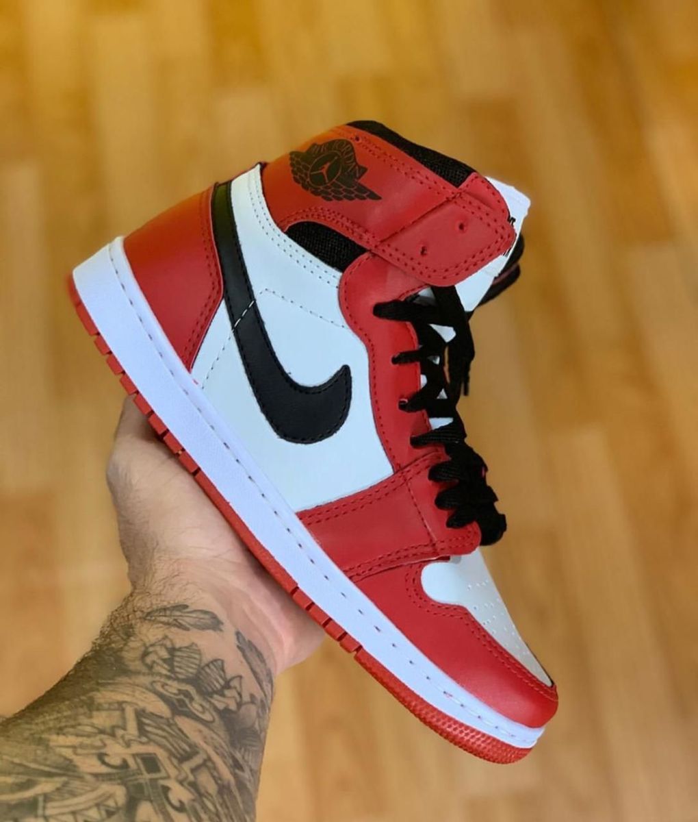 air jordan 1 vermelho e preto