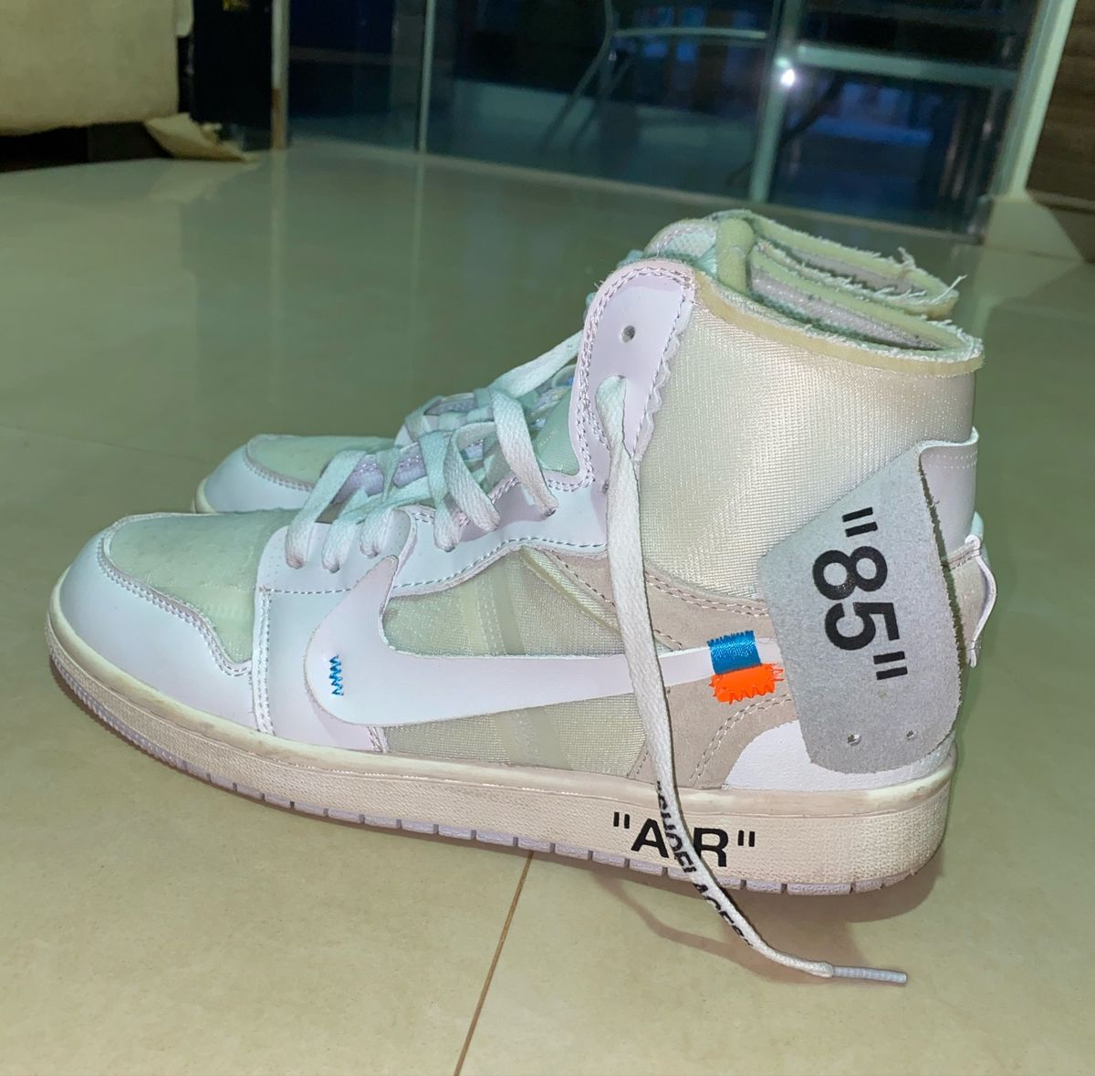 air jordan off white azul
