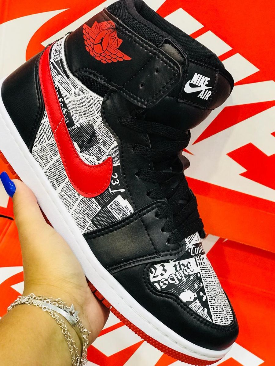 jordan 1 vermelho e preto