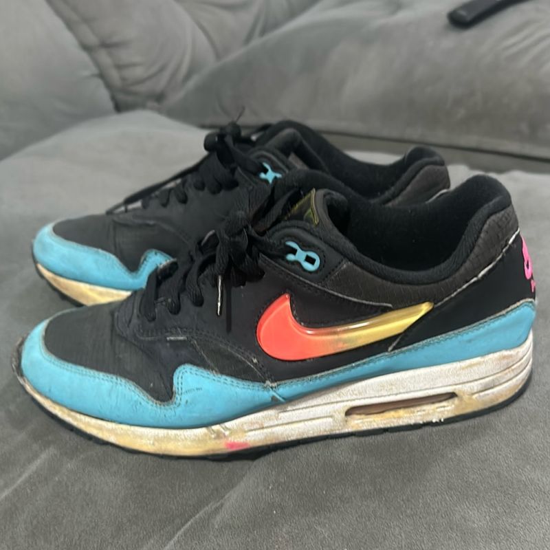 Air max 1 jelly swoosh outlet black fuchsia blue fury