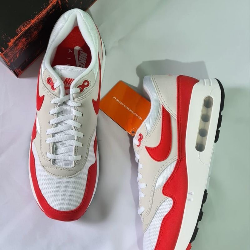 Tenis Nike Air Max 1 Og 86 Big Bubble Sport Red Branco