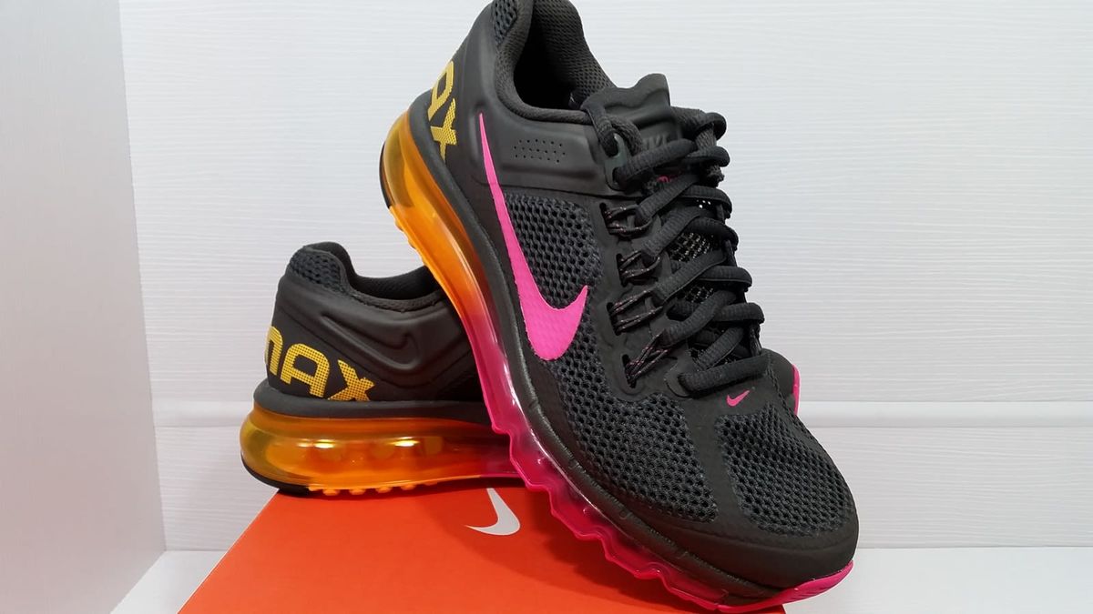 nike air max laranja e cinza