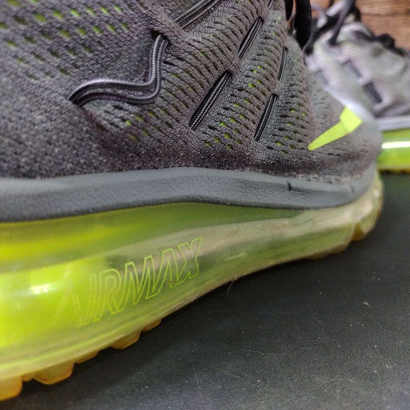 T nis Nike Air Max 2016 Wmns Cinza verde preto T nis Feminino Nike Usado 68881587 enjoei