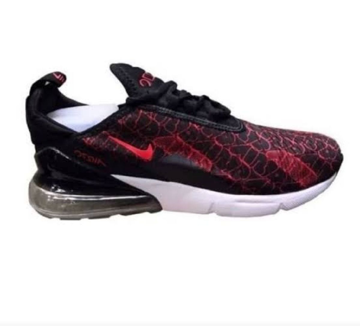 air max 270 preto com vermelho