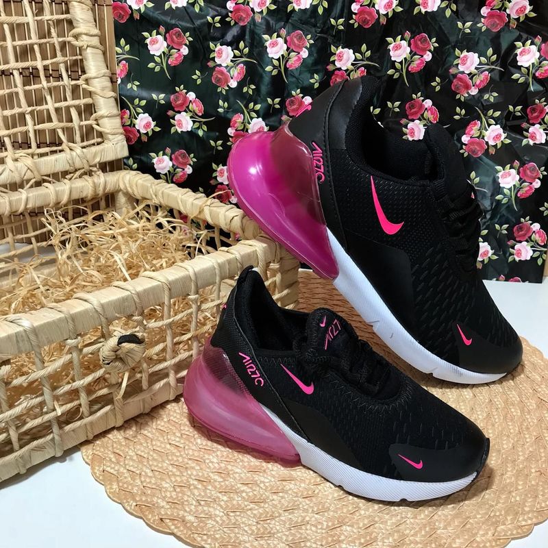 Air max 270 store preto e rosa