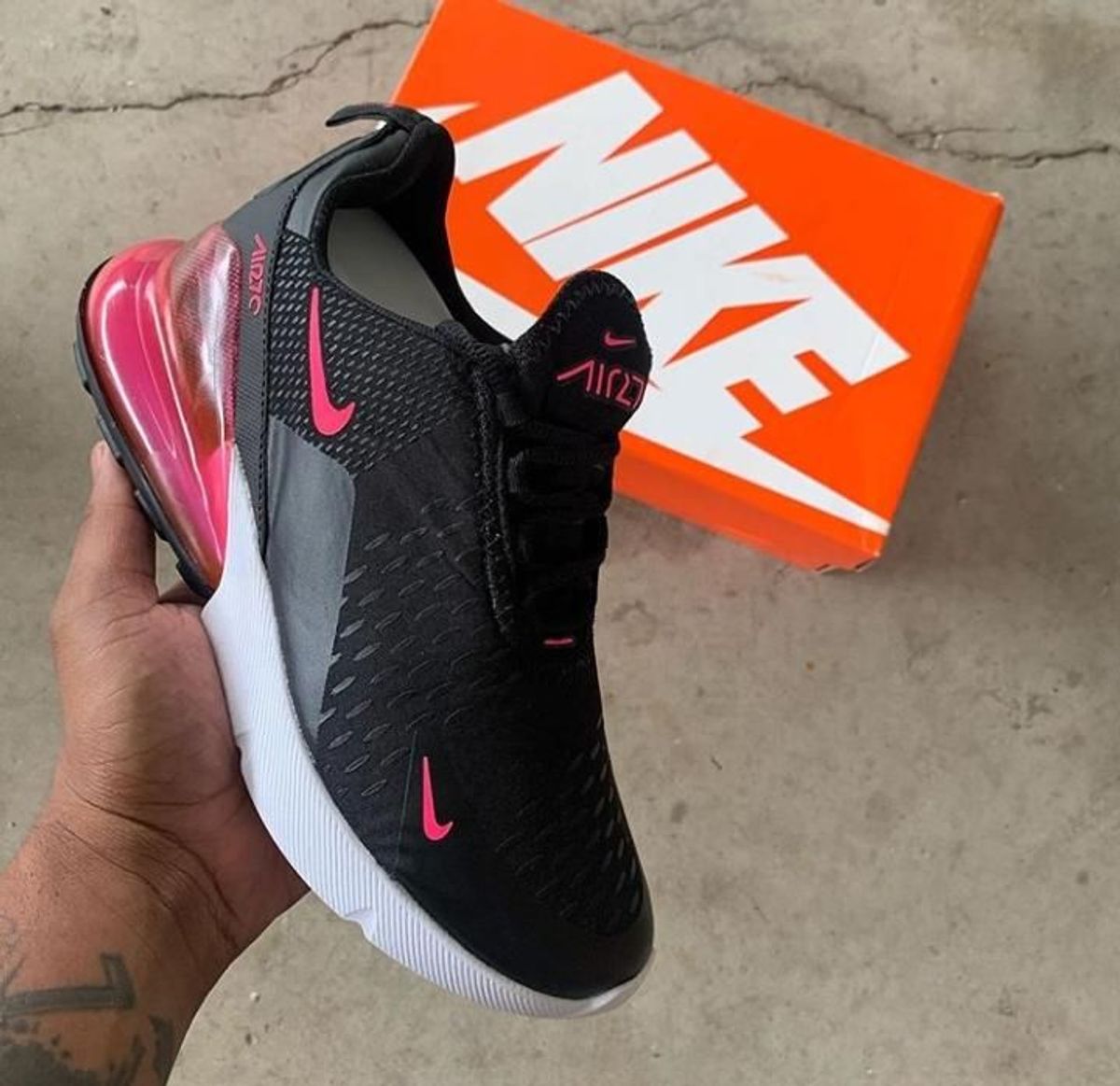 tênis nike air max 270 feminino preto 35