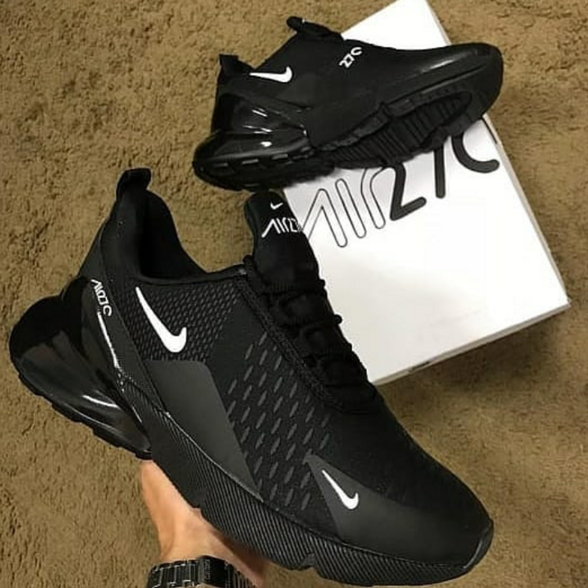 Tênis Nike Air Max 270 React Preto Novo Na Caixa Masculino Feminino ...