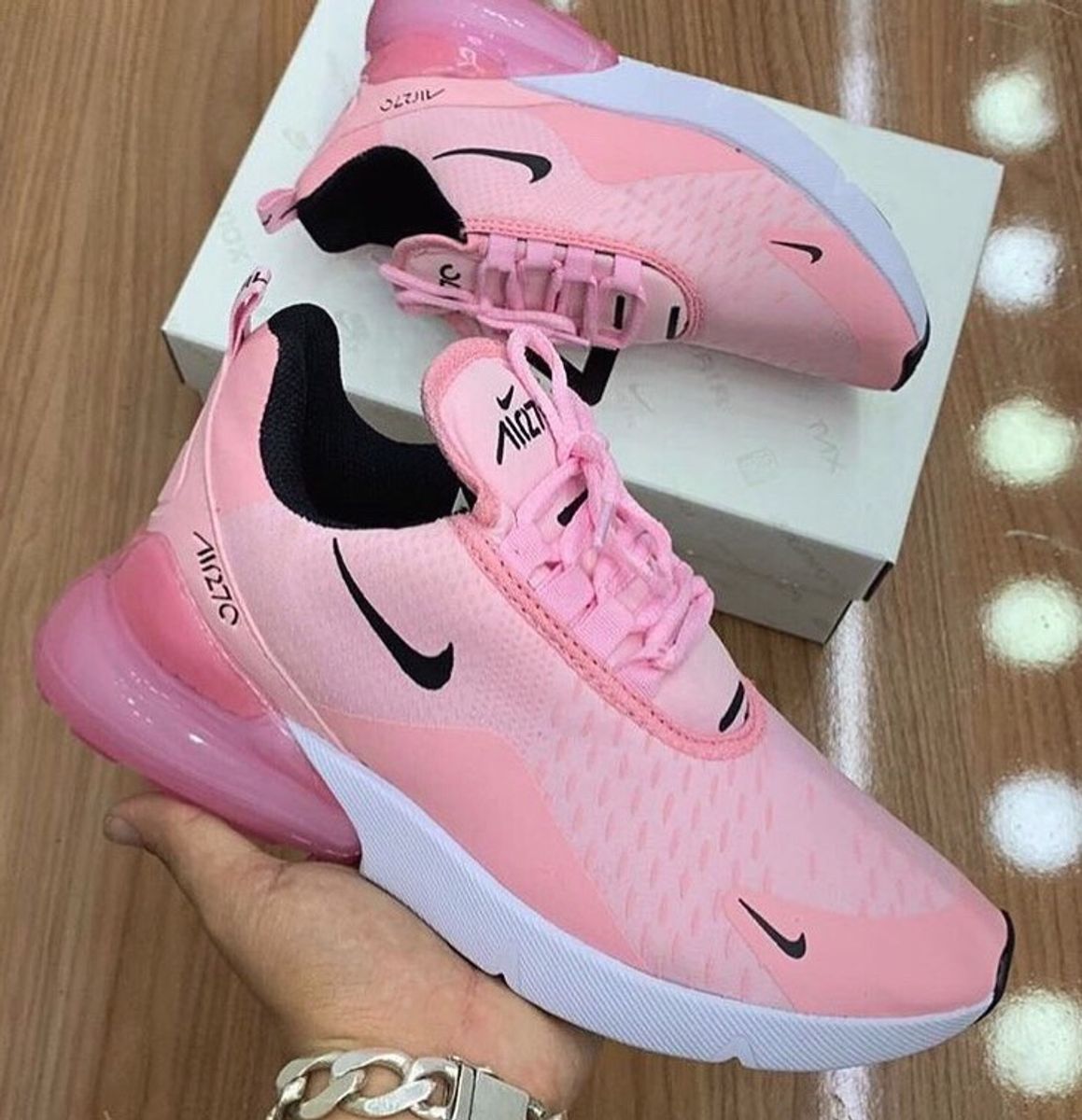 tenis air max 90 rosa claro