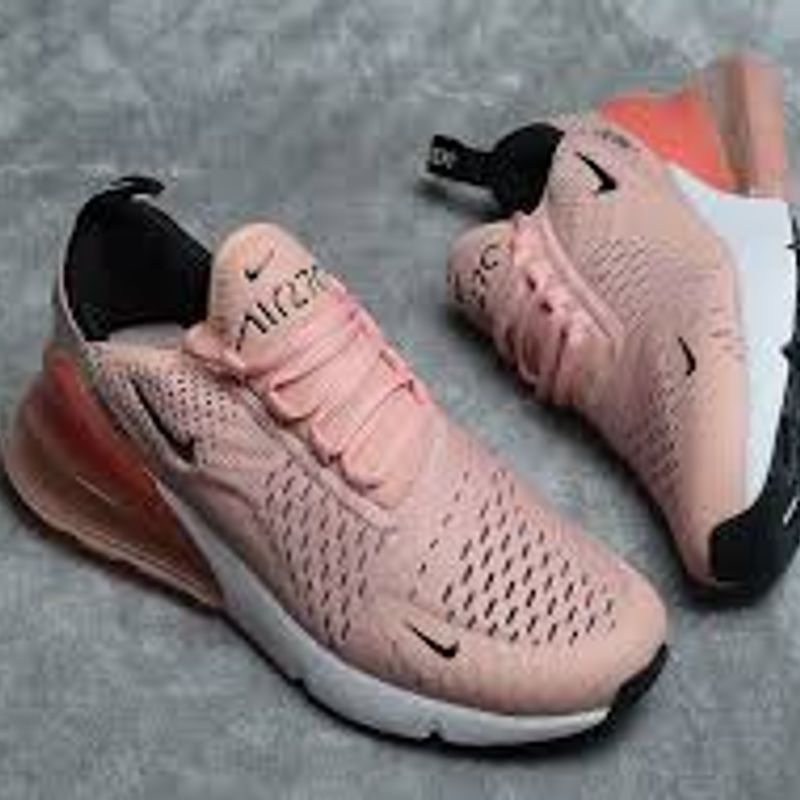 Tênis NIKE Air Max 270 Branco Rosa - Nike Air Max - Tênis Feminino