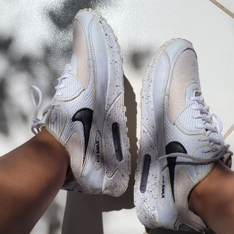 Tênis Nike Air Max 90 - Masculino - Branco/Branco