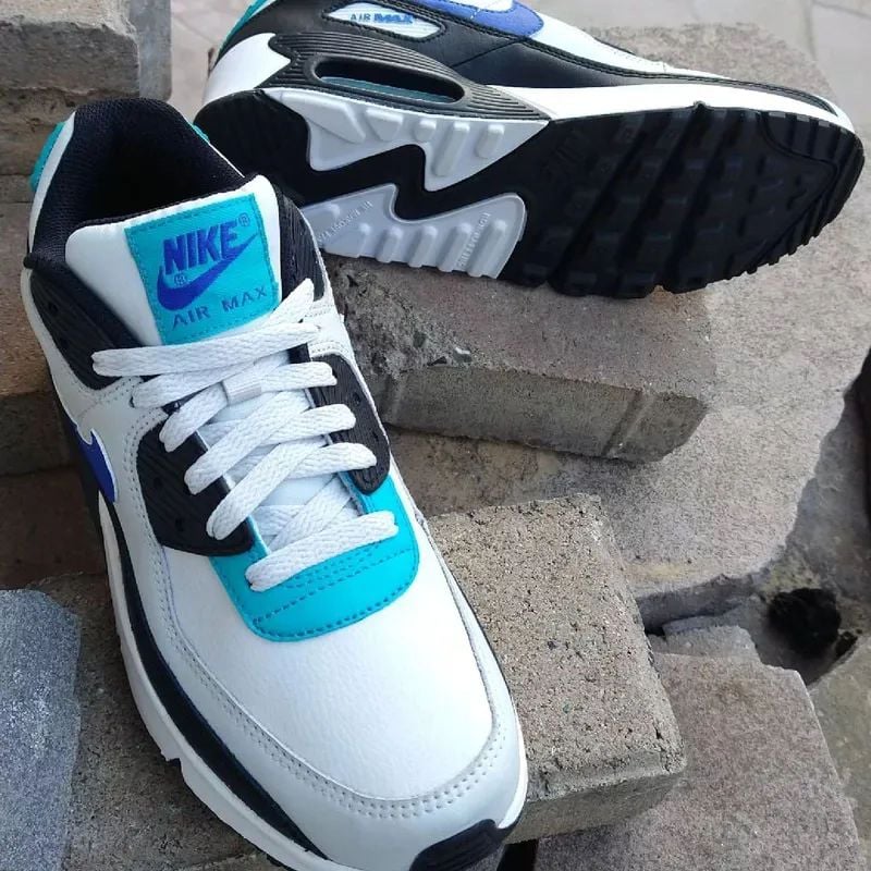 Tênis Nike Air Max 90 Branco Leather Roxo Azul Preto Gs Feminino Dswt  Sneaker, Tênis Feminino Nike Usado 69016115