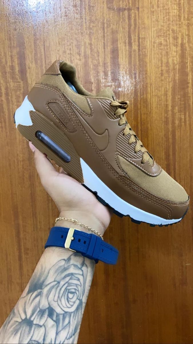 Tenis nike air max best sale 90 caramelo