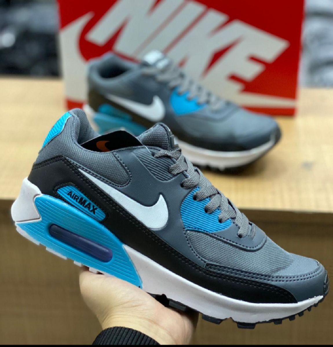 Álbumes 98+ Foto Air Max 90 Azul Con Blanco Cena Hermosa