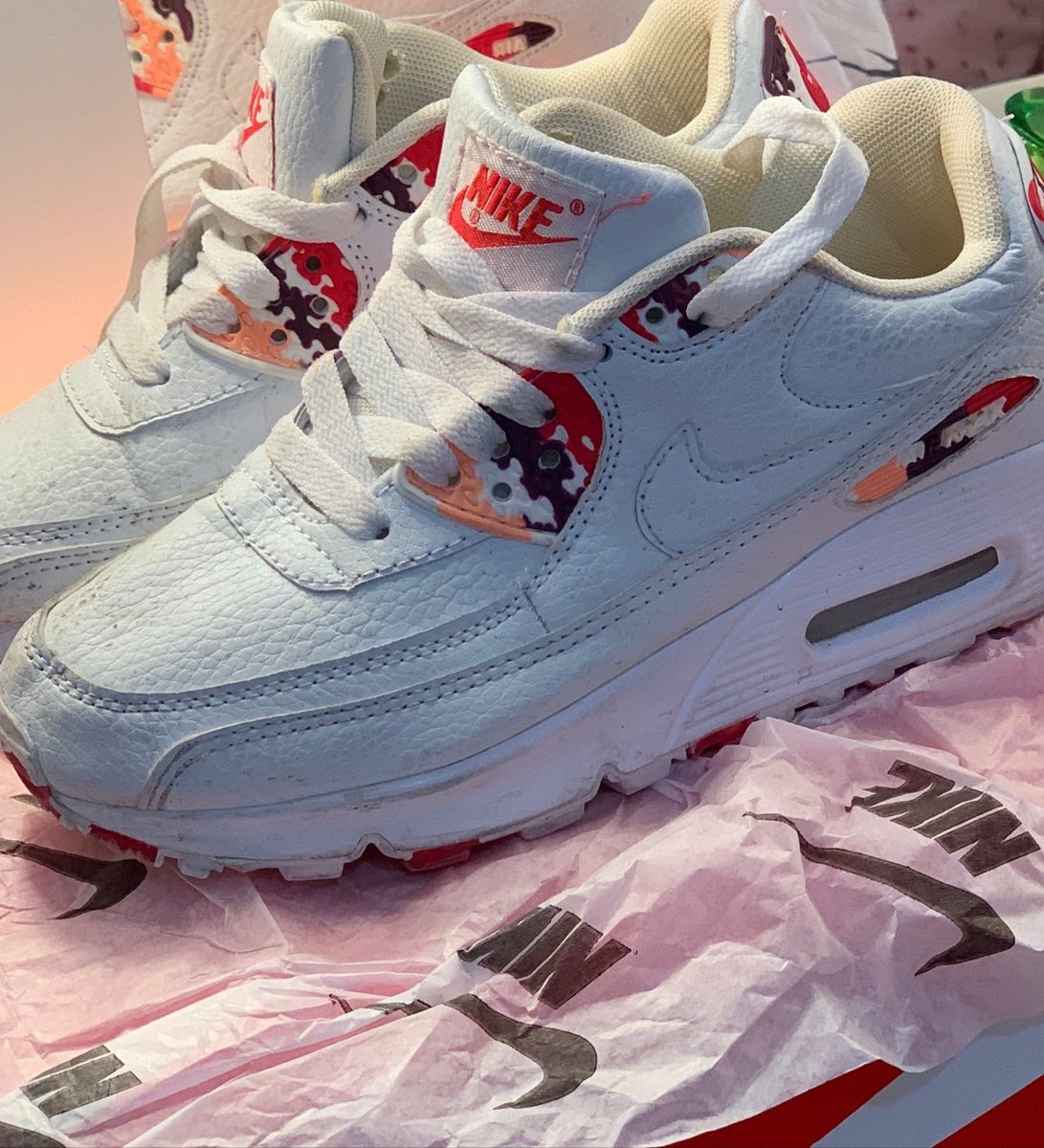 air max 90 floral feminino