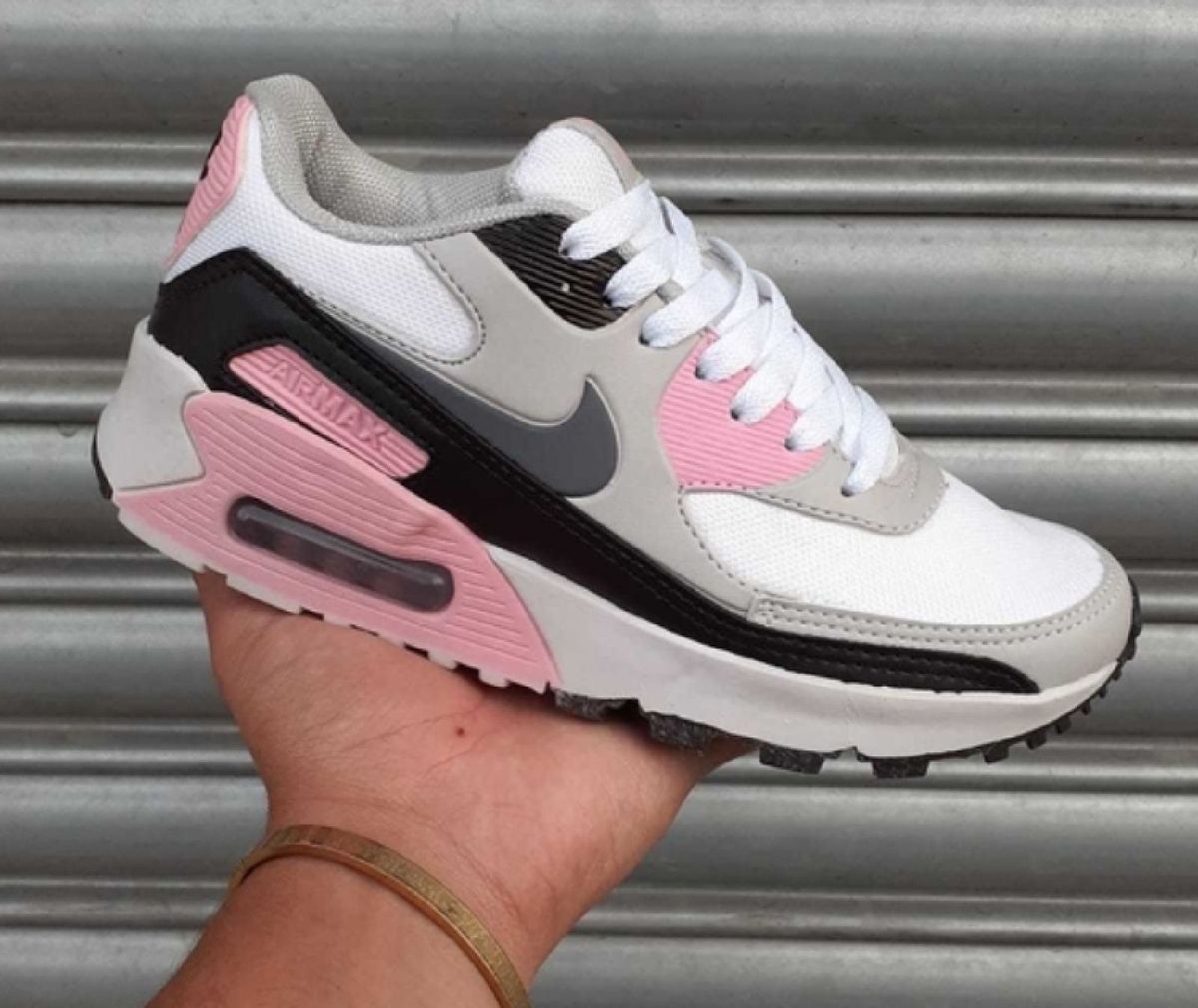 Tenis Nike Air Max 90 Grafite e Rosa 36 T nis Feminino Nunca Usado 47082545 enjoei