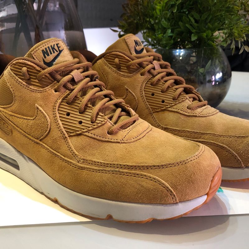 Tênis Nike Air Max SC Tela Aplicação Logo com Recortes Camurça