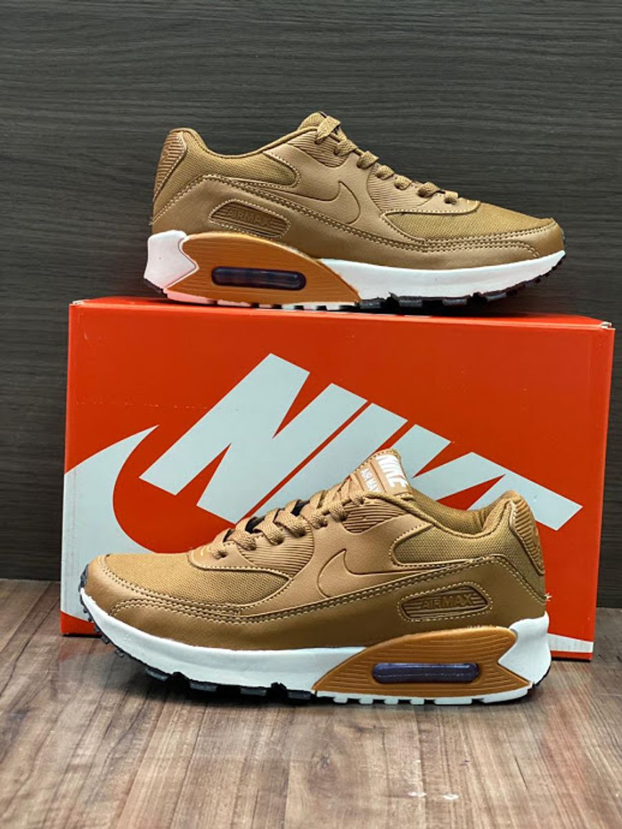 tenis nike air max 90 marrom