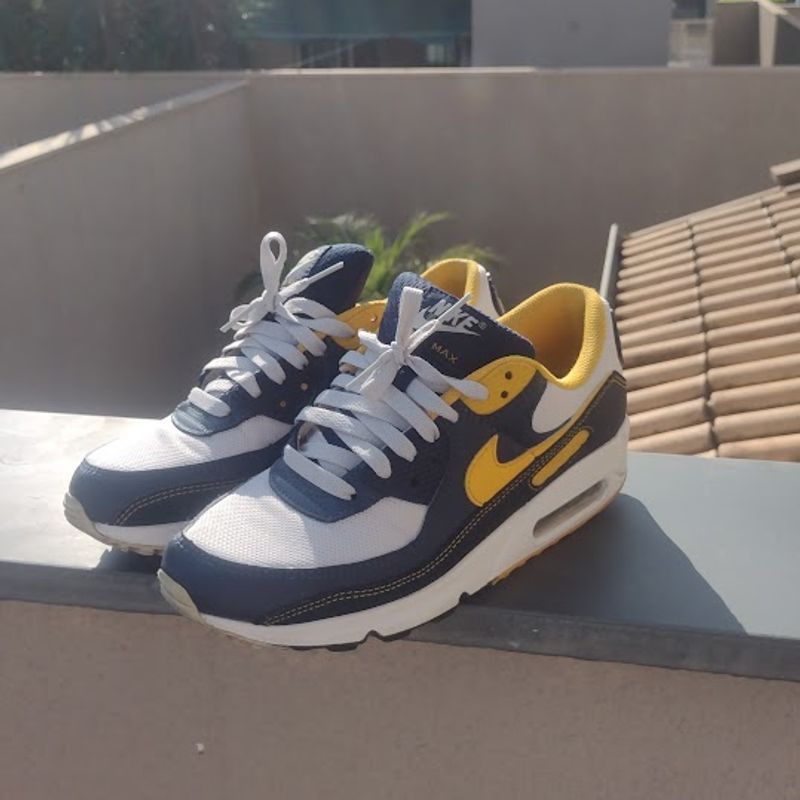 Tenis Nike Air Max 90 Michigan Navy Nike Usado 103214440 enjoei