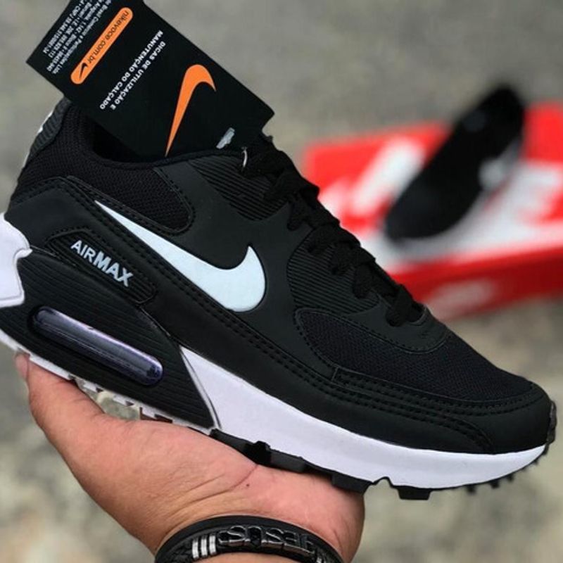 Nike air max 90 best sale preto e branco masculino