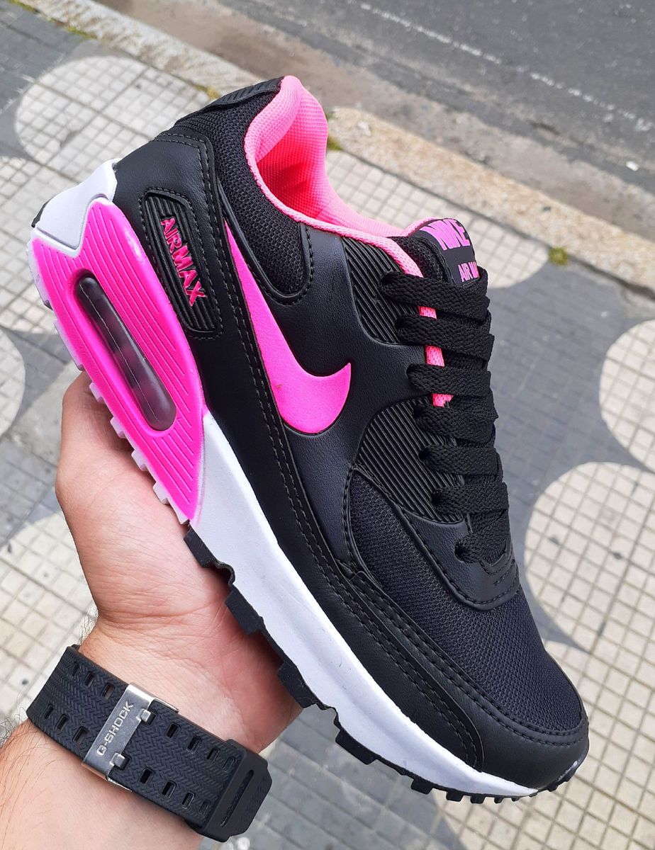 Tenis Nike Air 90 Preto/Rosa | Tênis Feminino Nike Nunca Usado 37664601 | enjoei