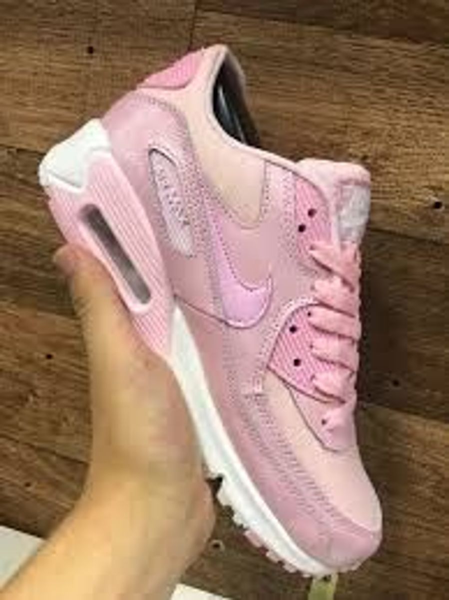 nike air max rosa e branco