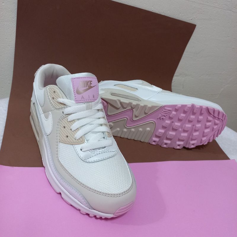 Air max 90 2024 rosa e bege