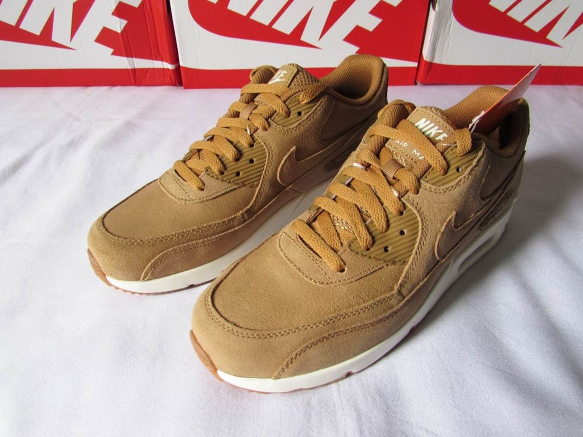 air max 90 camurça marrom