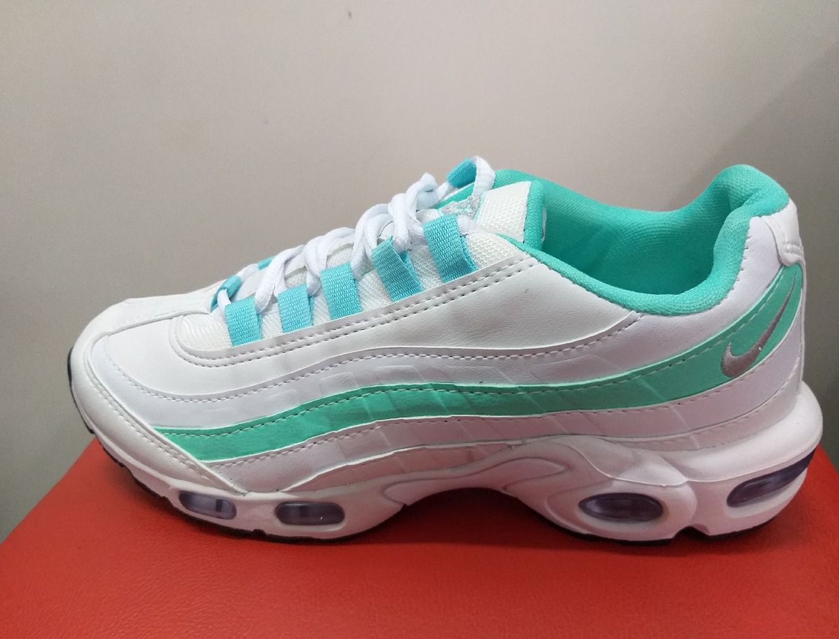 nike air max branco e verde