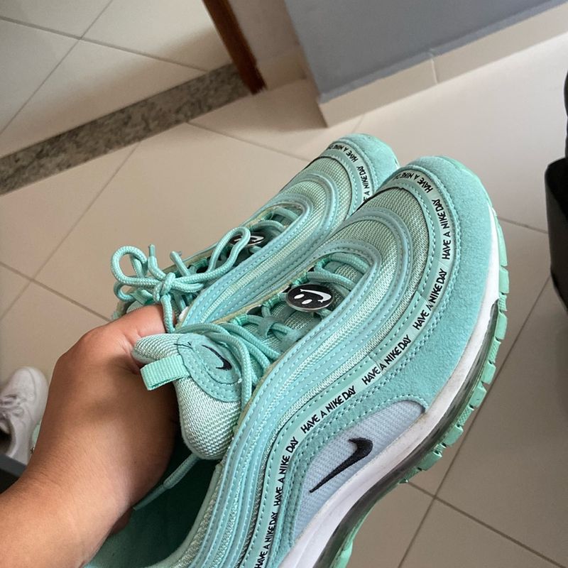 Tênis Nike Air Max 97 Verde Agua Tênis Nike Air Max 97 Nike Usado
