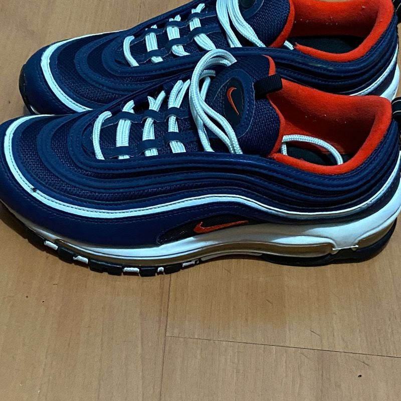 Tênis Nike Air Max 97 Azul e Vermelho | Nike Usado 105897888 | enjoei