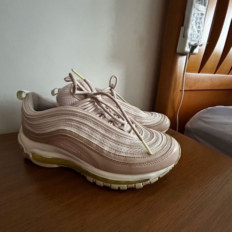 Tênis Nike Air Max 97 Rosa e Verde Nike Usado 110908489 enjoei