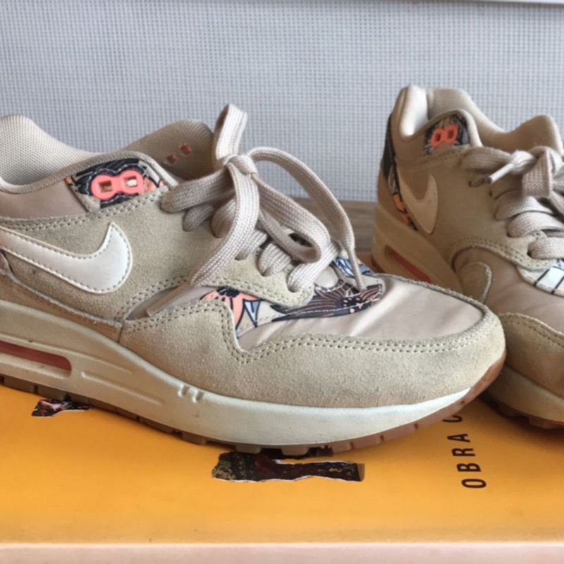Tênis Nike Air Max Bege Florido Tênis Feminino Nike Usado